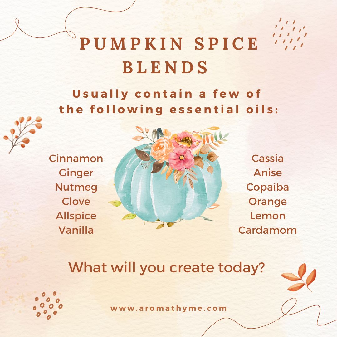 how to create Pumpkin Spice essential oils blends