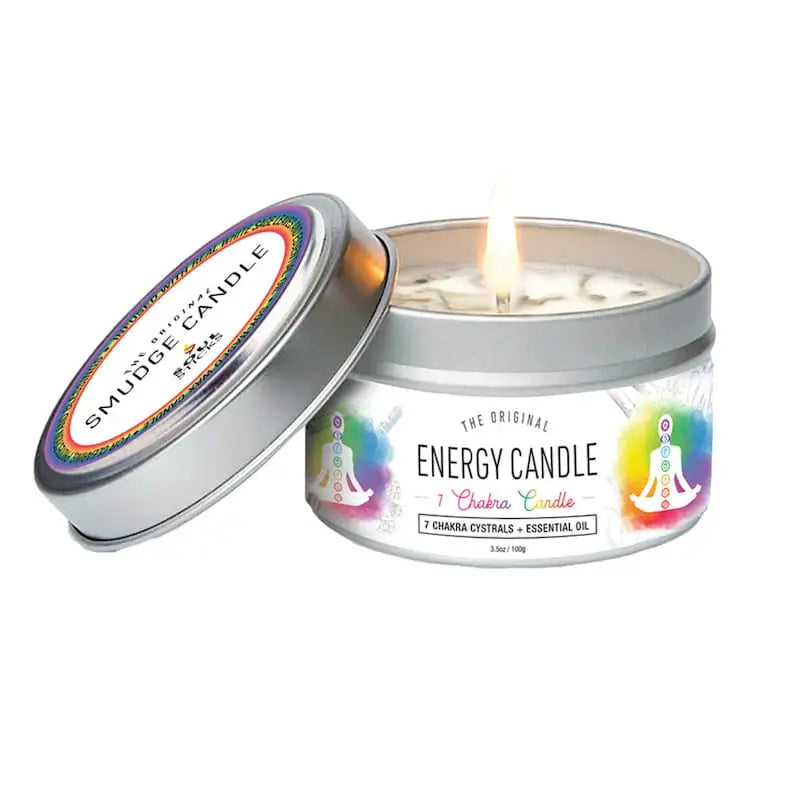 7 chakras energy candle