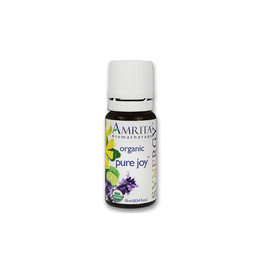Amrita Pure Joy Organic essential oil blend available at Aroma Thyme Aromatherapy