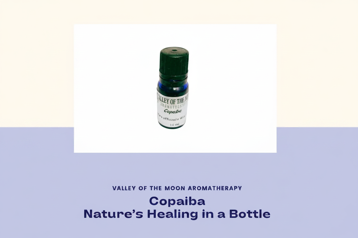 Copaiba essential oil bottle by Aroma Thyme Aromatherapy