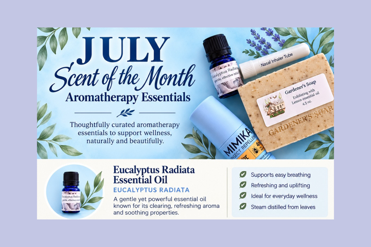8 ways to use eucalyptus radiata this summer-july 2026 scent of the month club featured oil