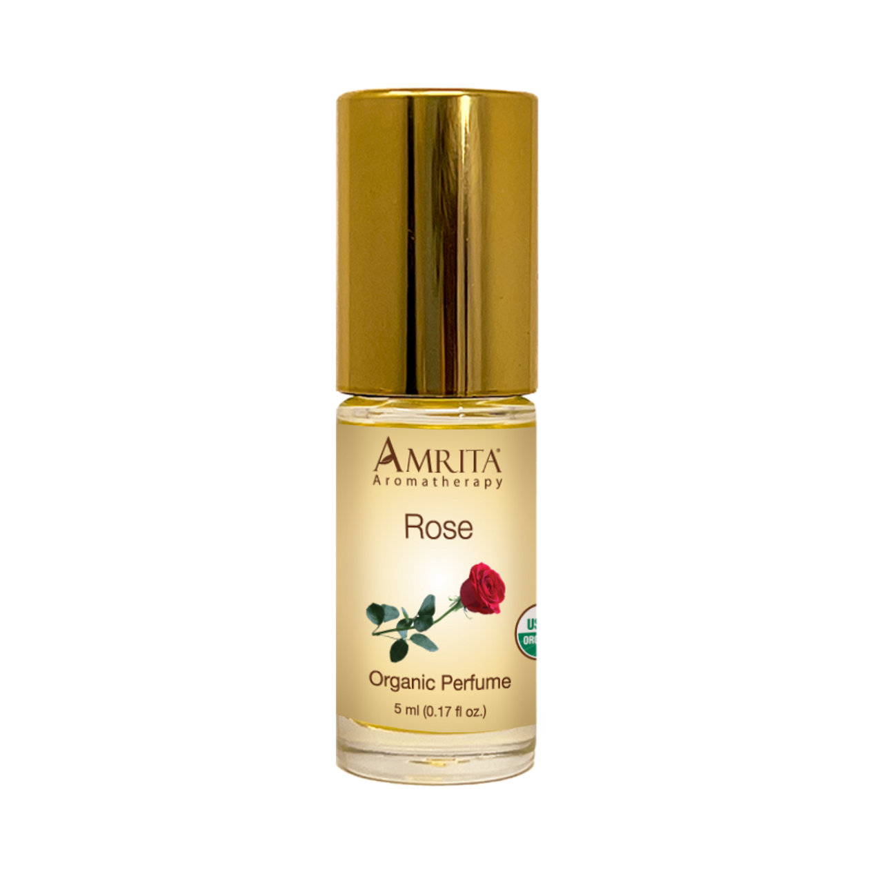 Rose Organic Essential Oil Perfume Roll On Blend Amrita
