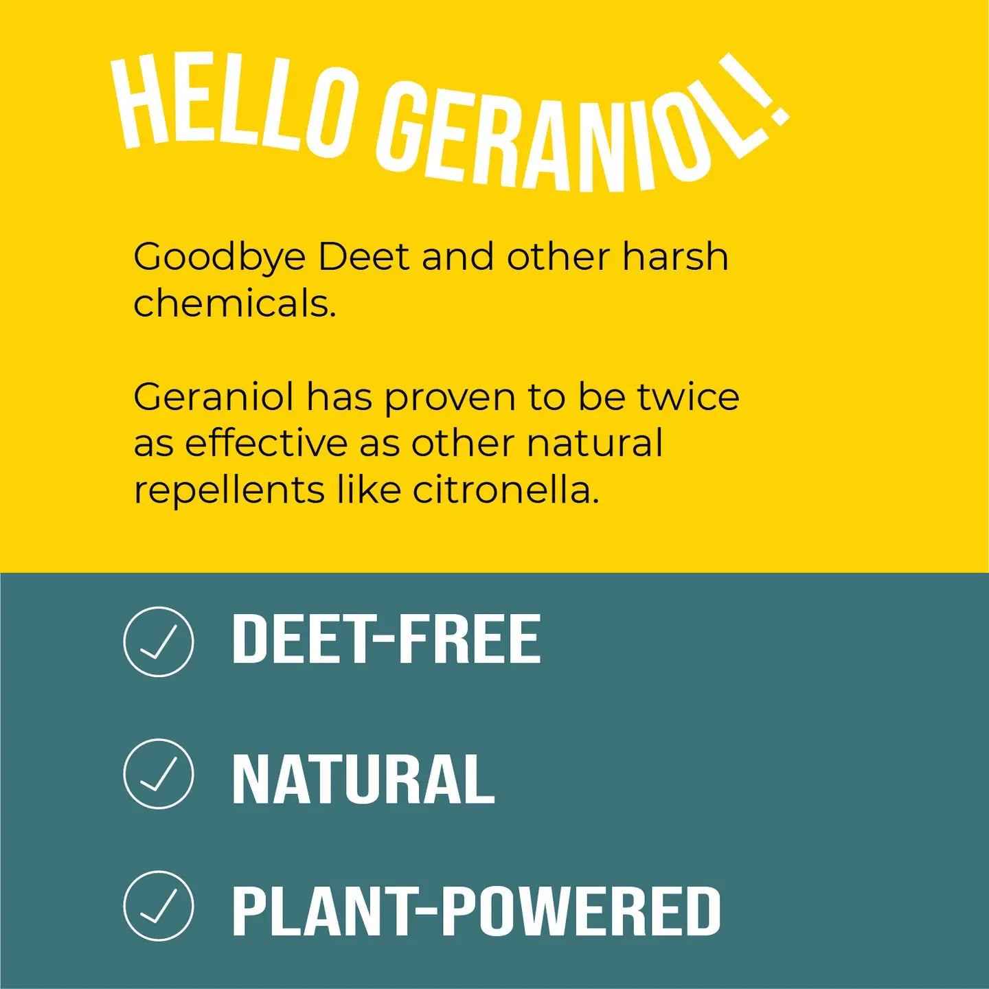 Quitch Deet free geraniol bug balm plant powered Insect repellent