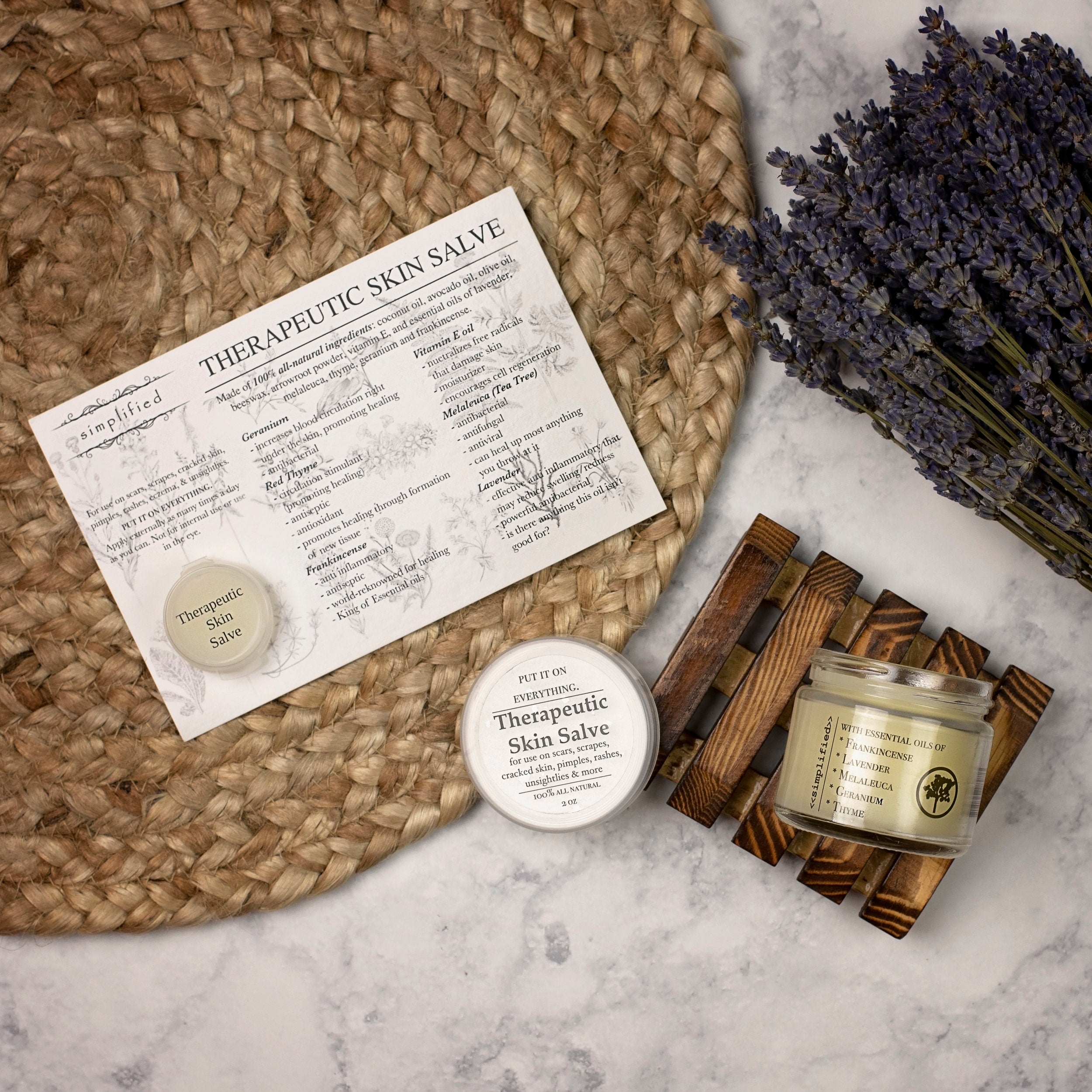 therapeutic skin salve 2oz. jar